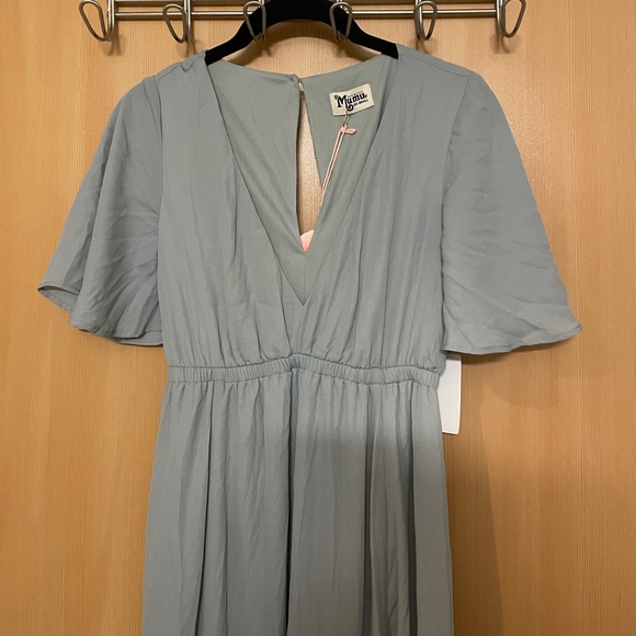 Show me your Mumu Emily Empire Maxi Dress XXS sage - Picture 5 of 15